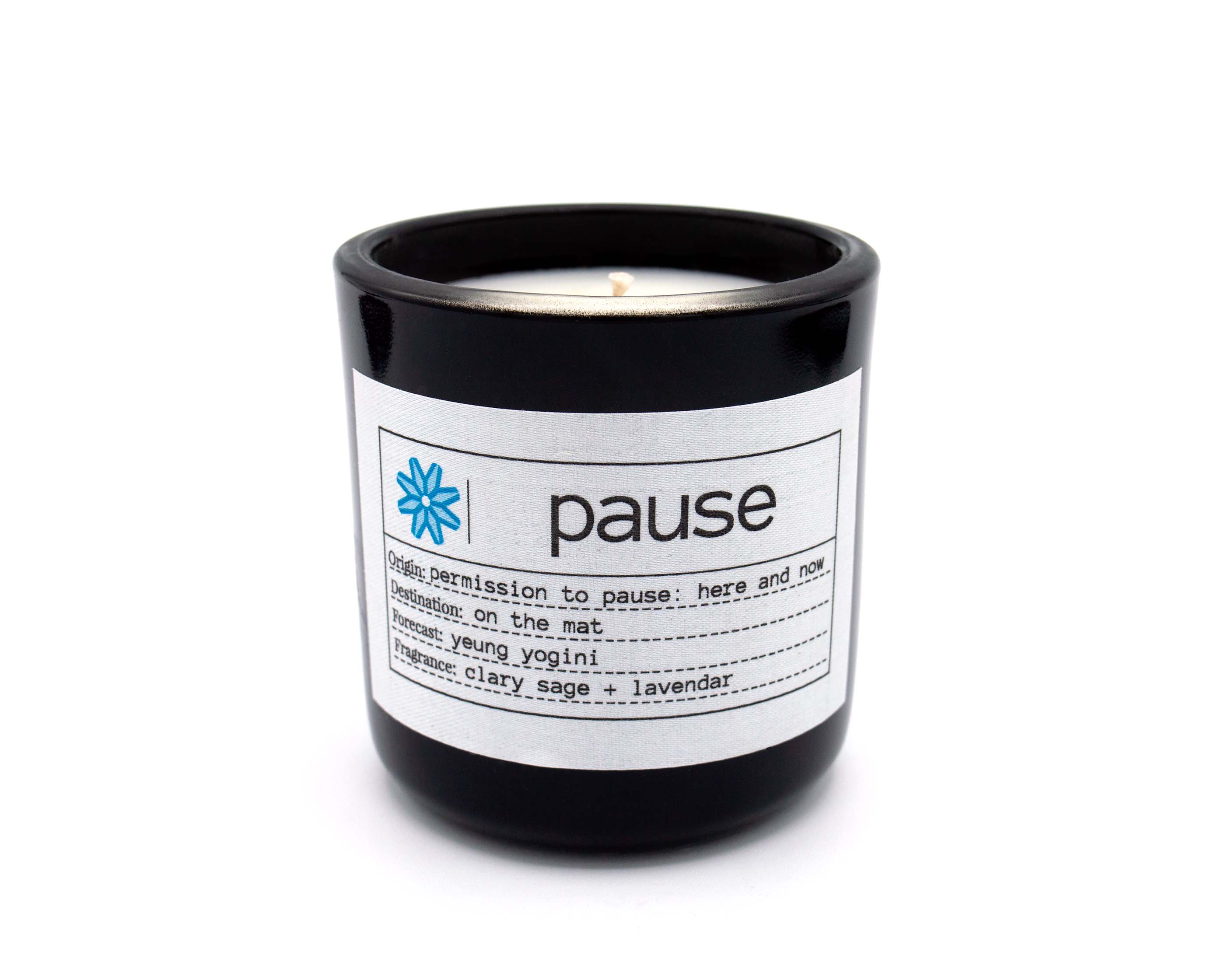 Yeung Yogini x Flores Lane pause Candle- Black