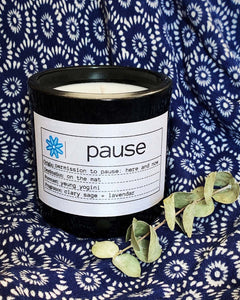 Yeung Yogini x Flores Lane pause Candle- Black