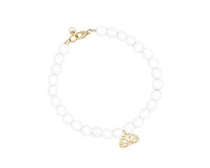 Lotus Bracelet- White Coral