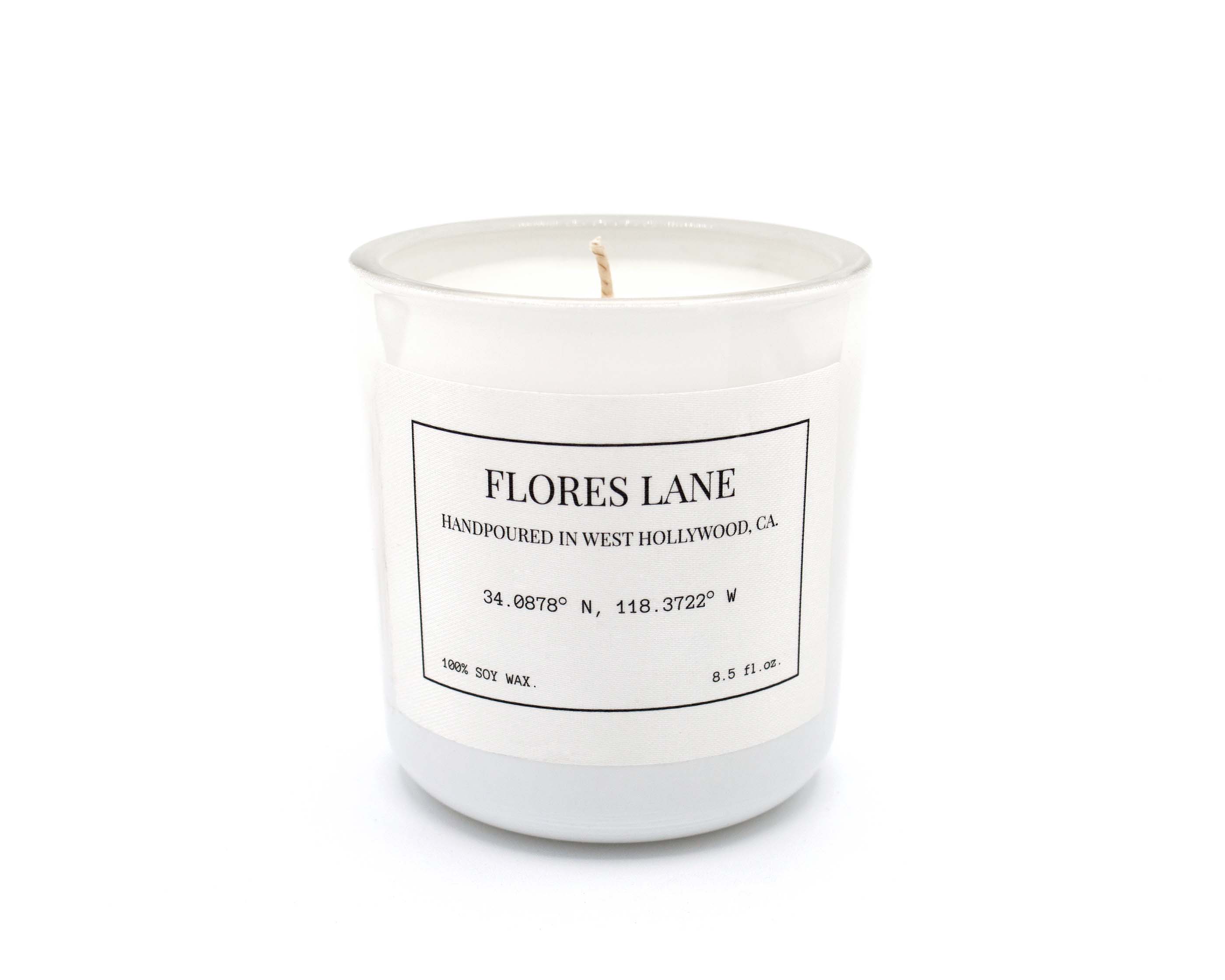 Yeung Yogini x Flores Lane pause Candle- White